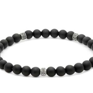 NEW! Effy Onyx & Sterling Silver Bracelet